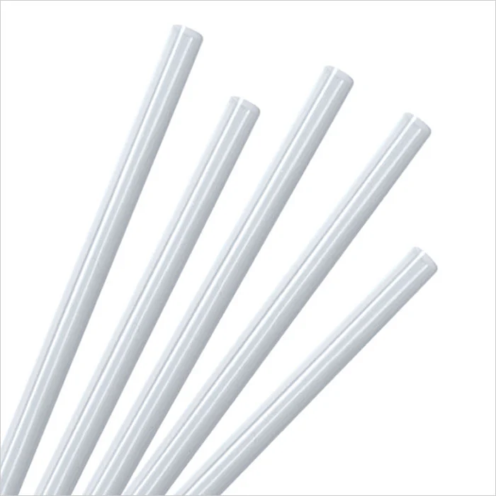 a group of white straws
