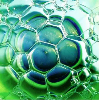 a close-up of bubbles