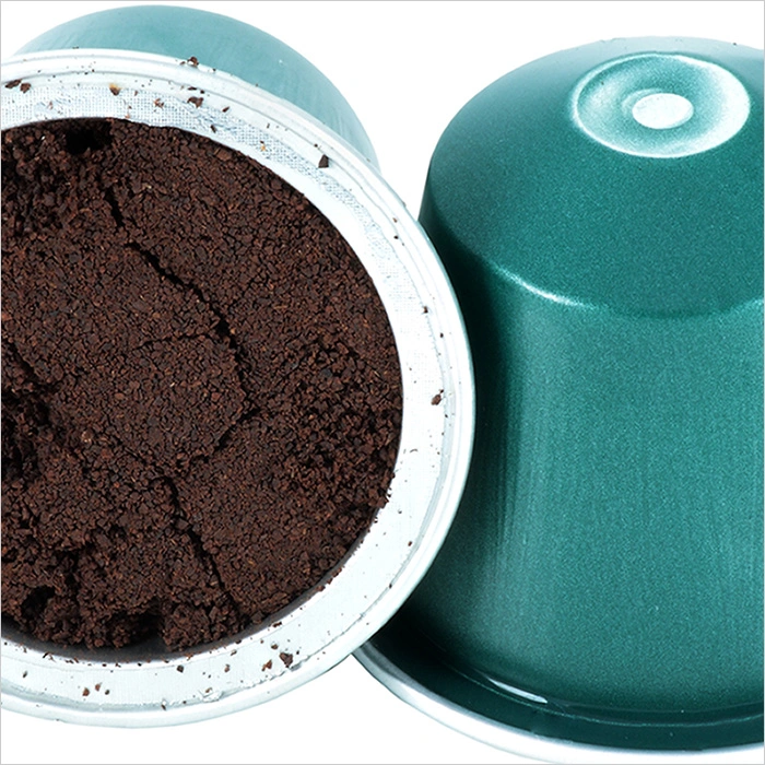 a coffee powder in a container