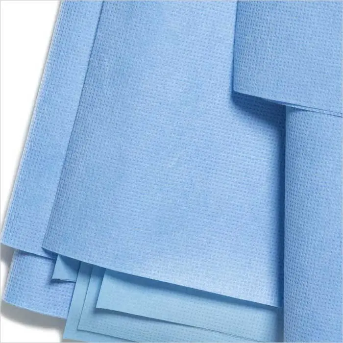 a close-up of a blue paper