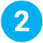 blue circle with a number 2
