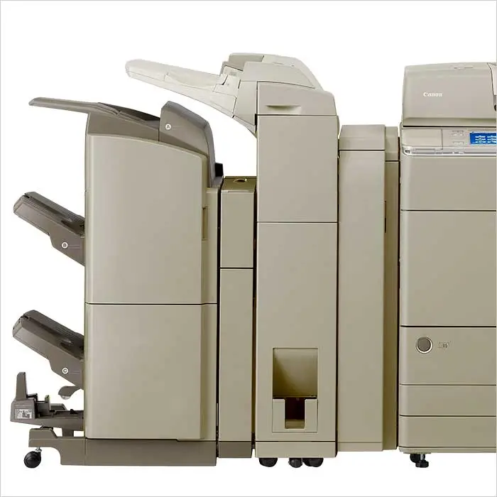 a group of grey and white printer