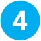blue circle with the number four
