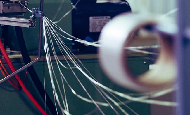 a close up of a thread