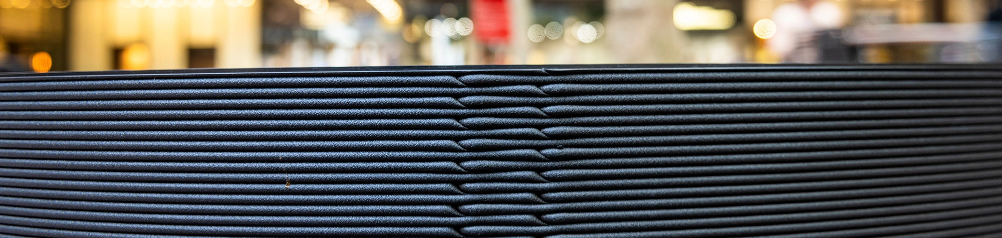 a close up of a black surface