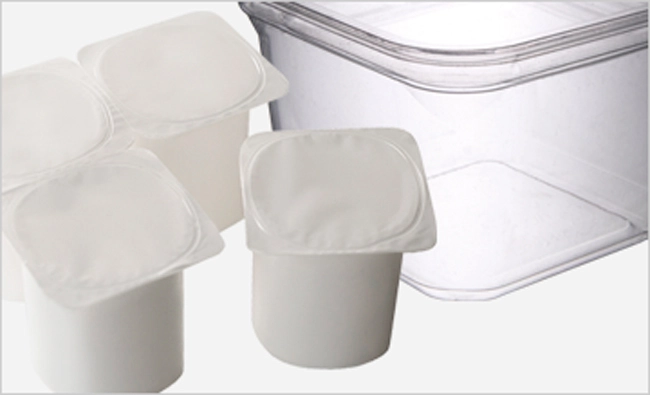 a group of plastic containers