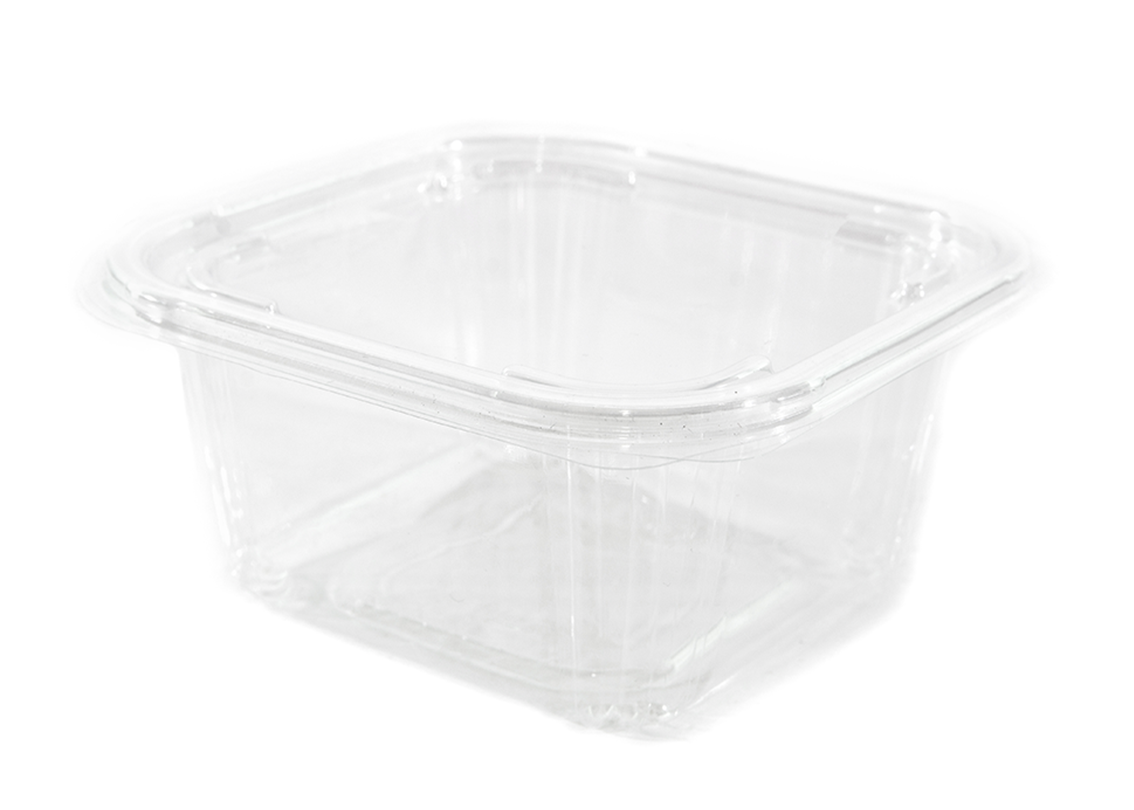 a clear plastic container with a clear lid